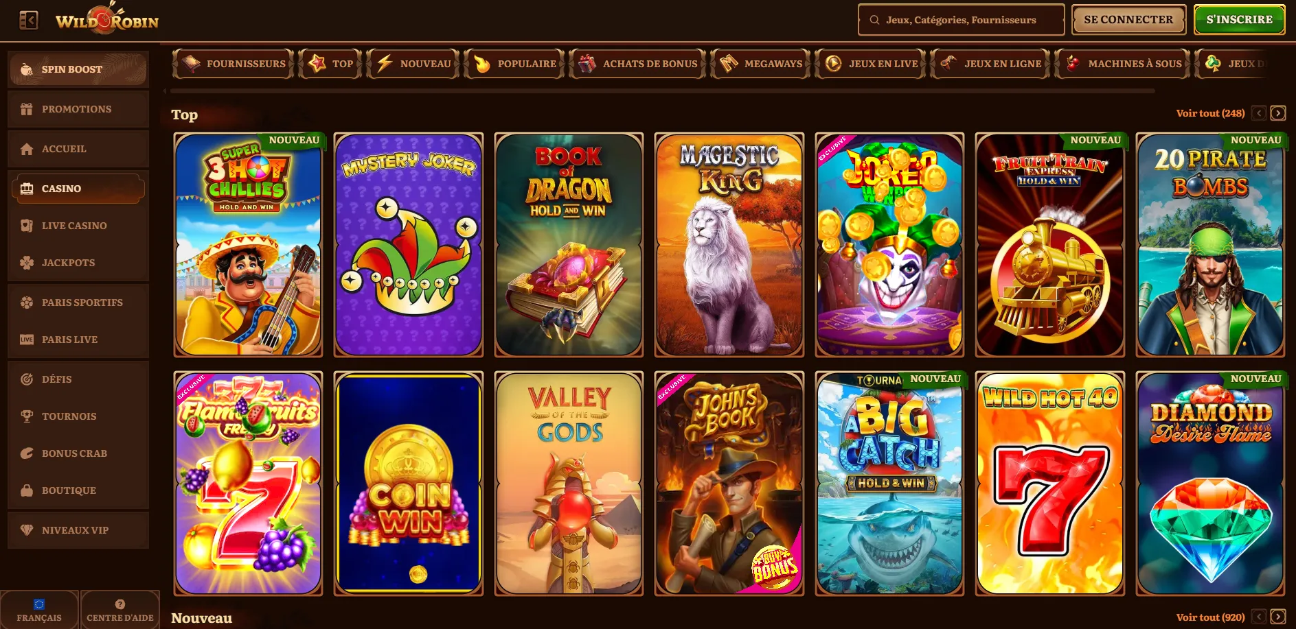 Les types de jeux que vous pouvez trouver dans un nouveau casino Catalogue de Jeux dans les Nouveaux Casinos